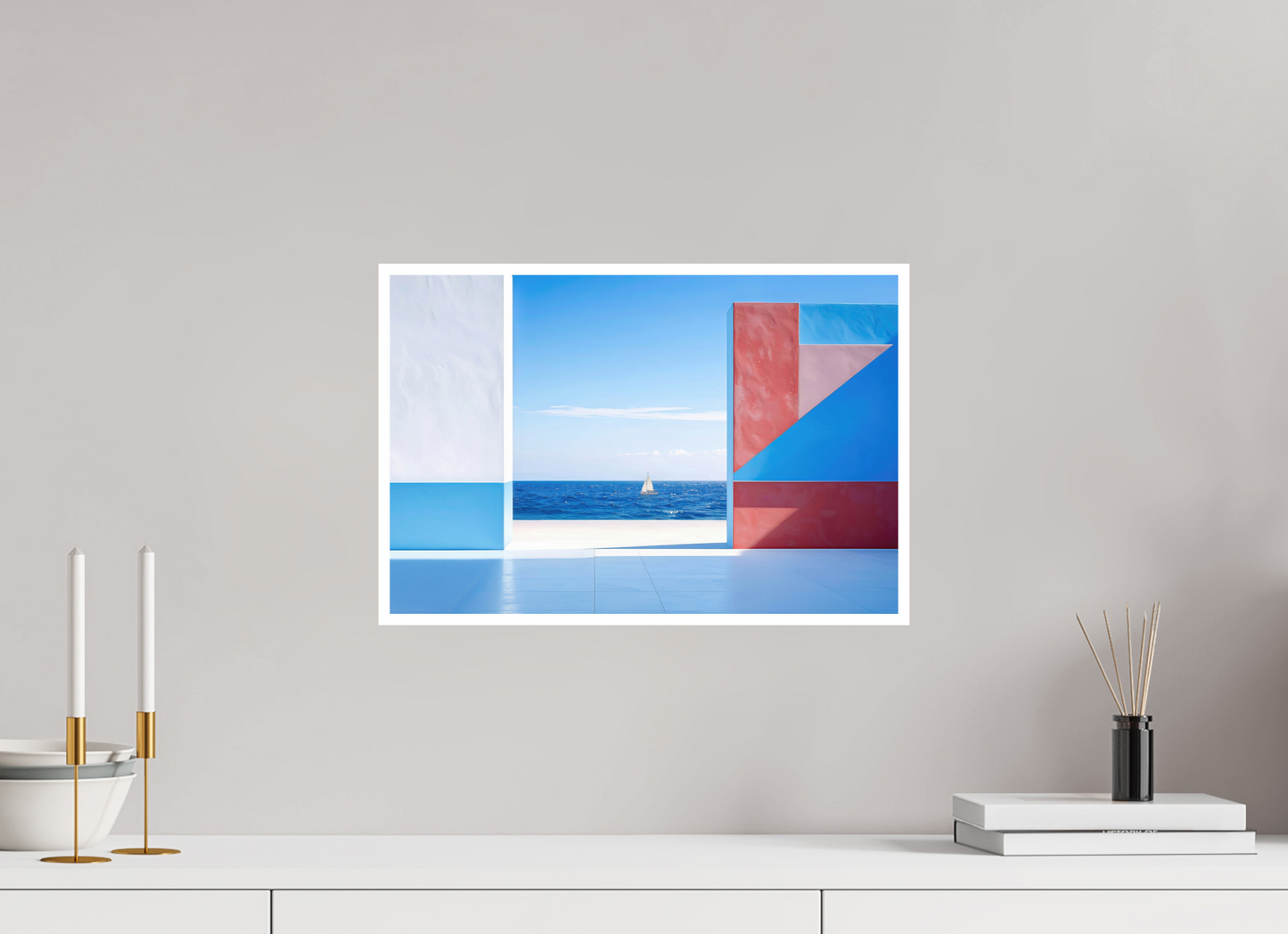 45 x 30 cm, Fine Art Print Hahnemühle Baryta Mauer am Meer-03