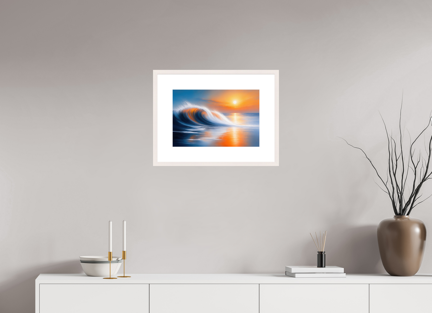 45 x 30 cm, Fine Art Print gerahmt Tragendes Licht