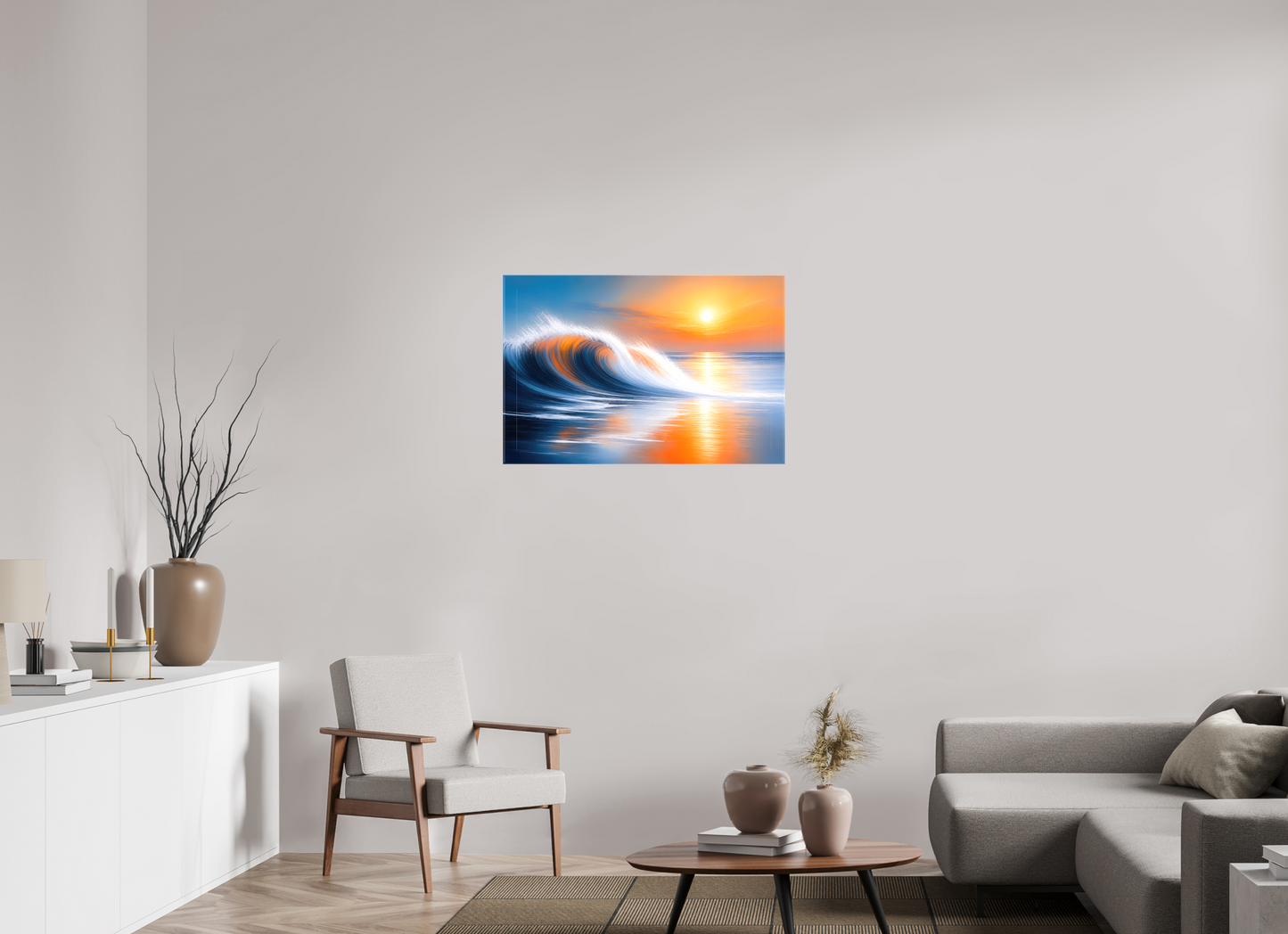 90 x 60 cm, Leinwand glänzend Tragendes Licht