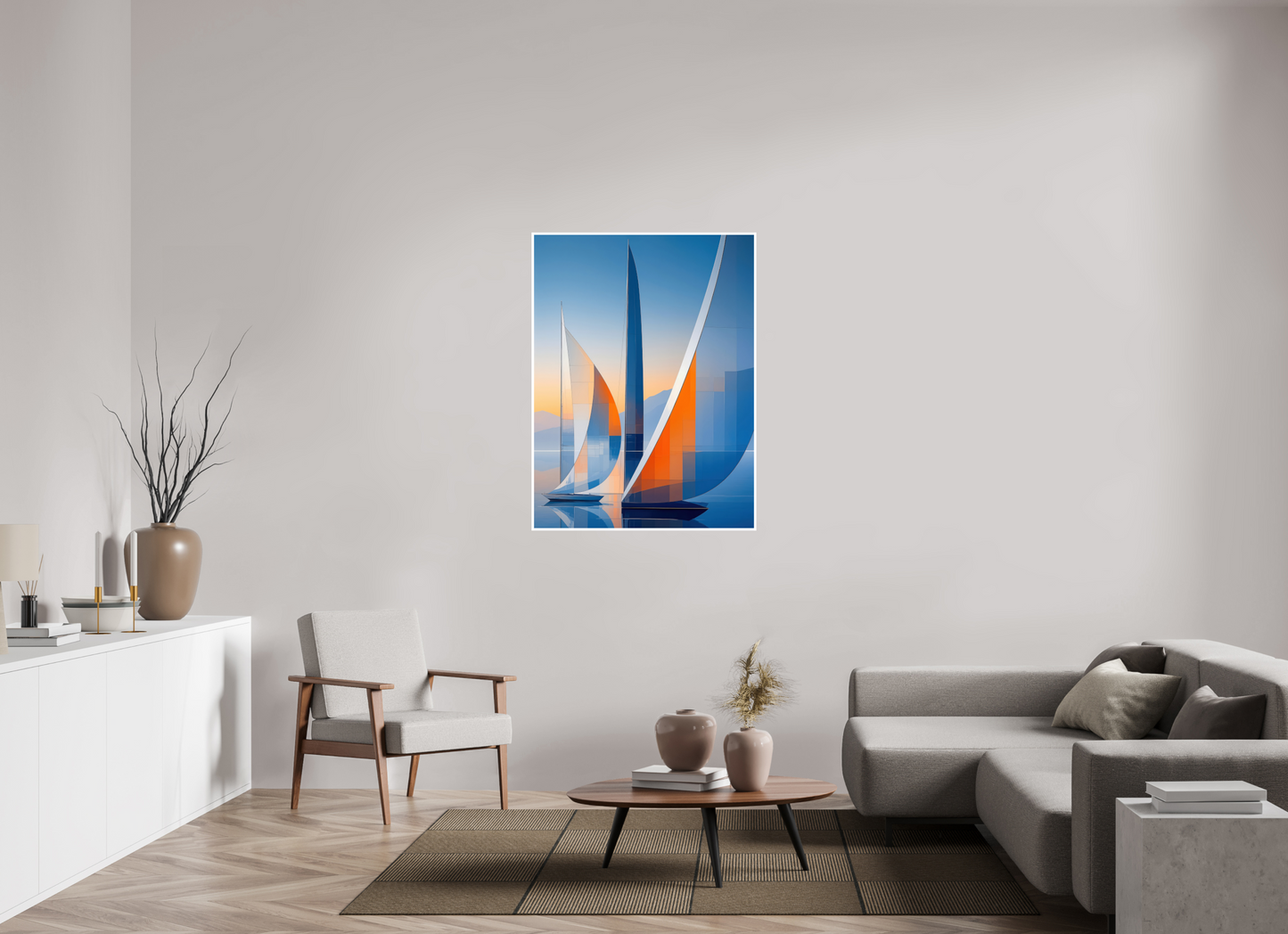 90 x 120 cm, Fine Art Print Hahnemühle Baryta Segelräume