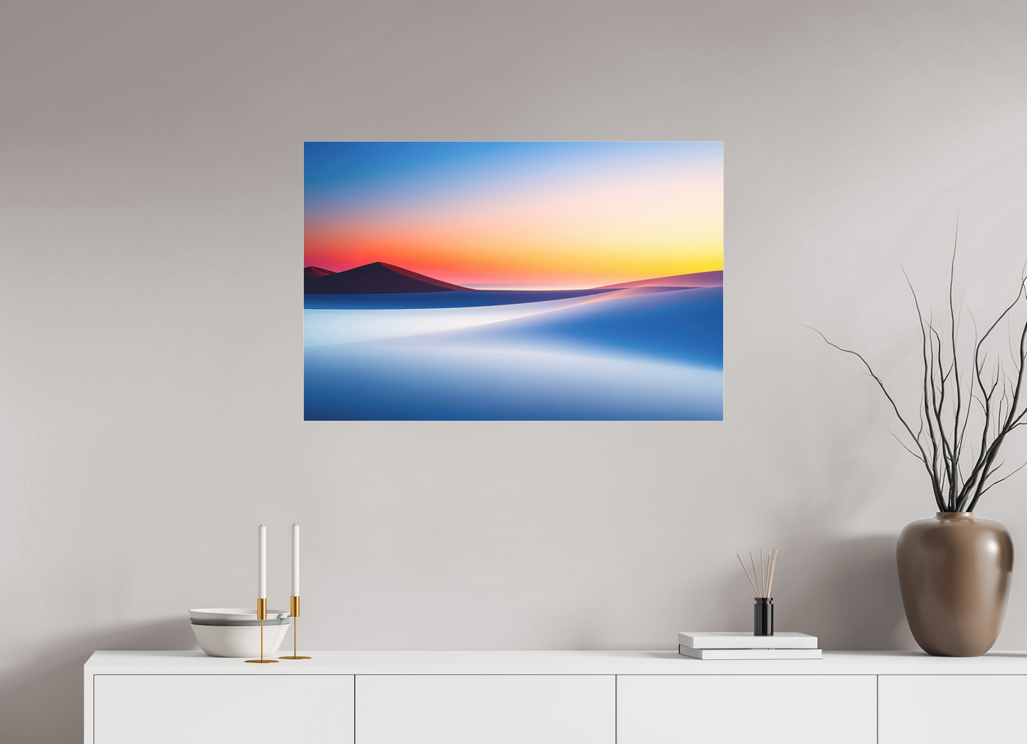 90 x 60 cm, Fine Art Pigmentdruck hinter Acrylglas Die Stille der Dünen-02