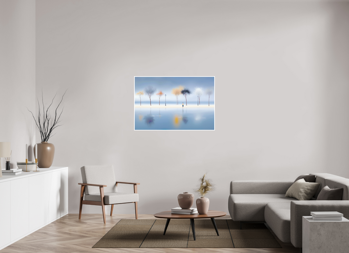 120 x 80 cm, Fine Art Print Hahnemühle Baryta Stilles Ufer, ferne Gedanken—Wandkunst, Fine Art Print, Leinwand, Acryldruck, Alu-Dibond