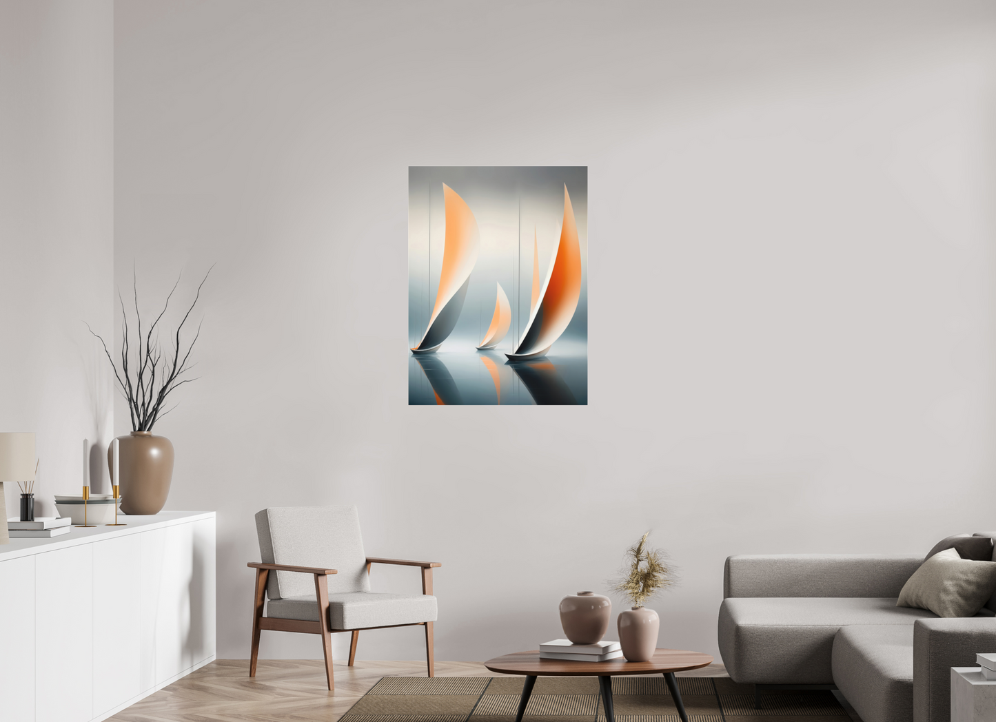 75 x 100 cm, Fine Art Pigmentdruck hinter Acrylglas Drei im Licht
