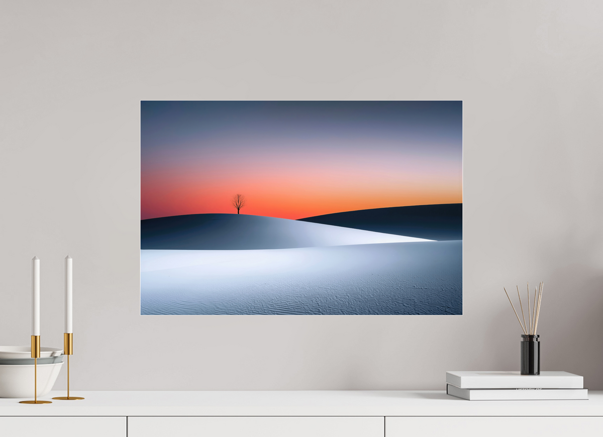 60 x 40 cm, Acrylglas glänzend standard Kälte und Glut—Wandkunst, Fine Art Print, Leinwand, Acryldruck, Alu-Dibond