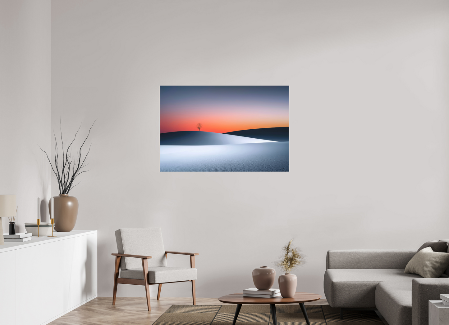 120 x 80 cm, Fine Art Pigmentdruck hinter Acrylglas Kälte und Glut