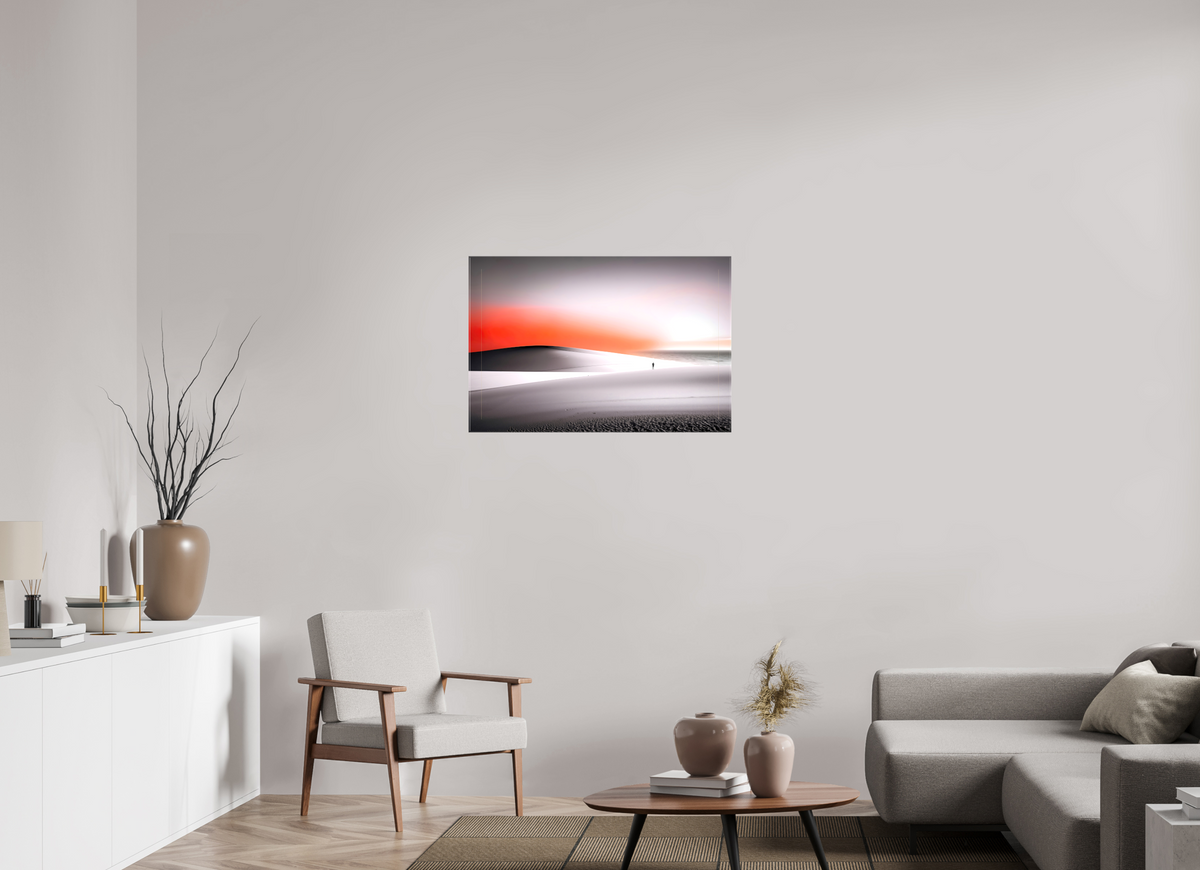 90 x 60 cm, Leinwand glänzend Verloren im Licht—Wandkunst, Fine Art Print, Leinwand, Acryldruck, Alu-Dibond
