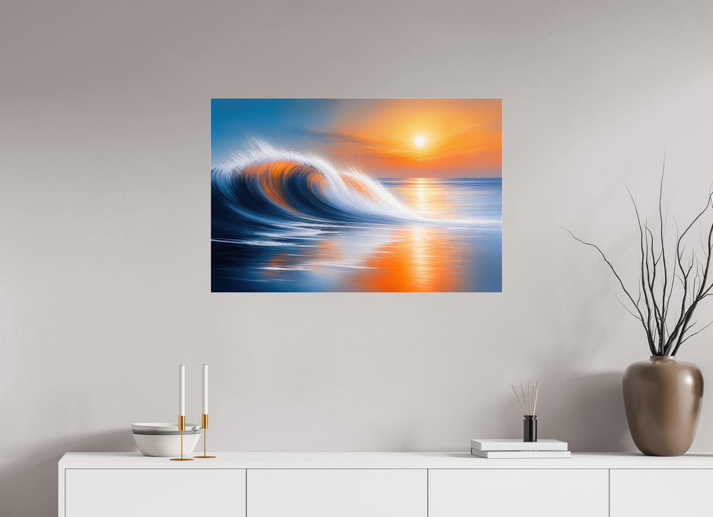 90 x 60 cm, Acrylglas glänzend standard Tragendes Licht