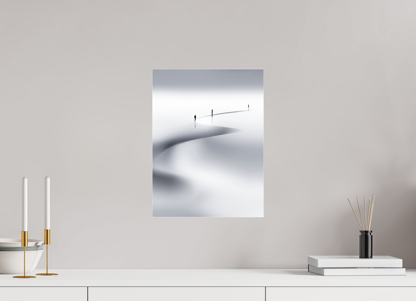 30 x 40 cm, Fine Art Pigmentdruck hinter Acrylglas Weg der Gezeiten