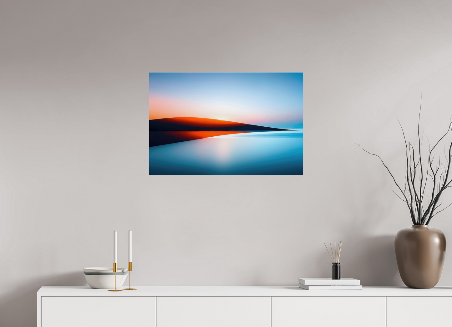 75 x 50 cm, Acrylglas glänzend standard Lichtlinie am Horizont-01