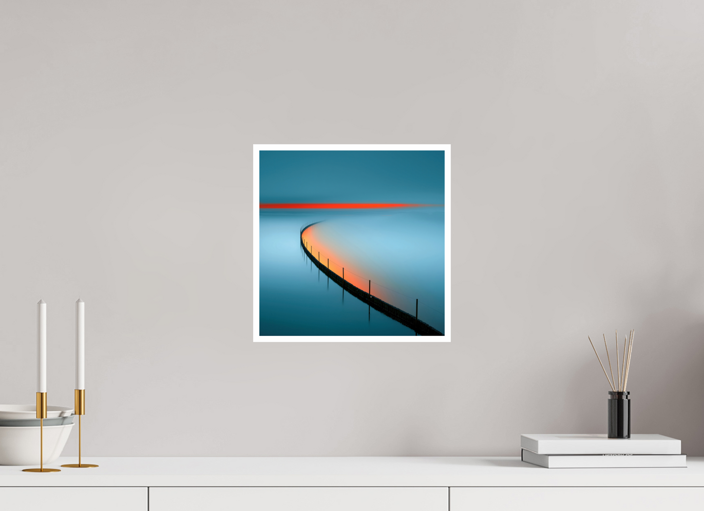 30 x 30 cm, Fine Art Print Hahnemühle Baryta Gezeitenfeuer