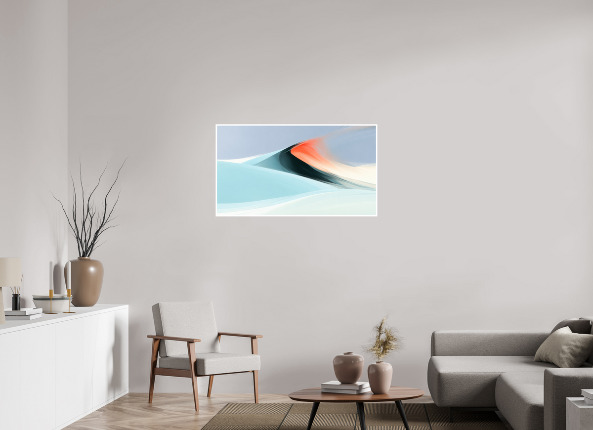 112 x 63 cm, Fine Art Print Hahnemühle Baryta Licht über der Düne