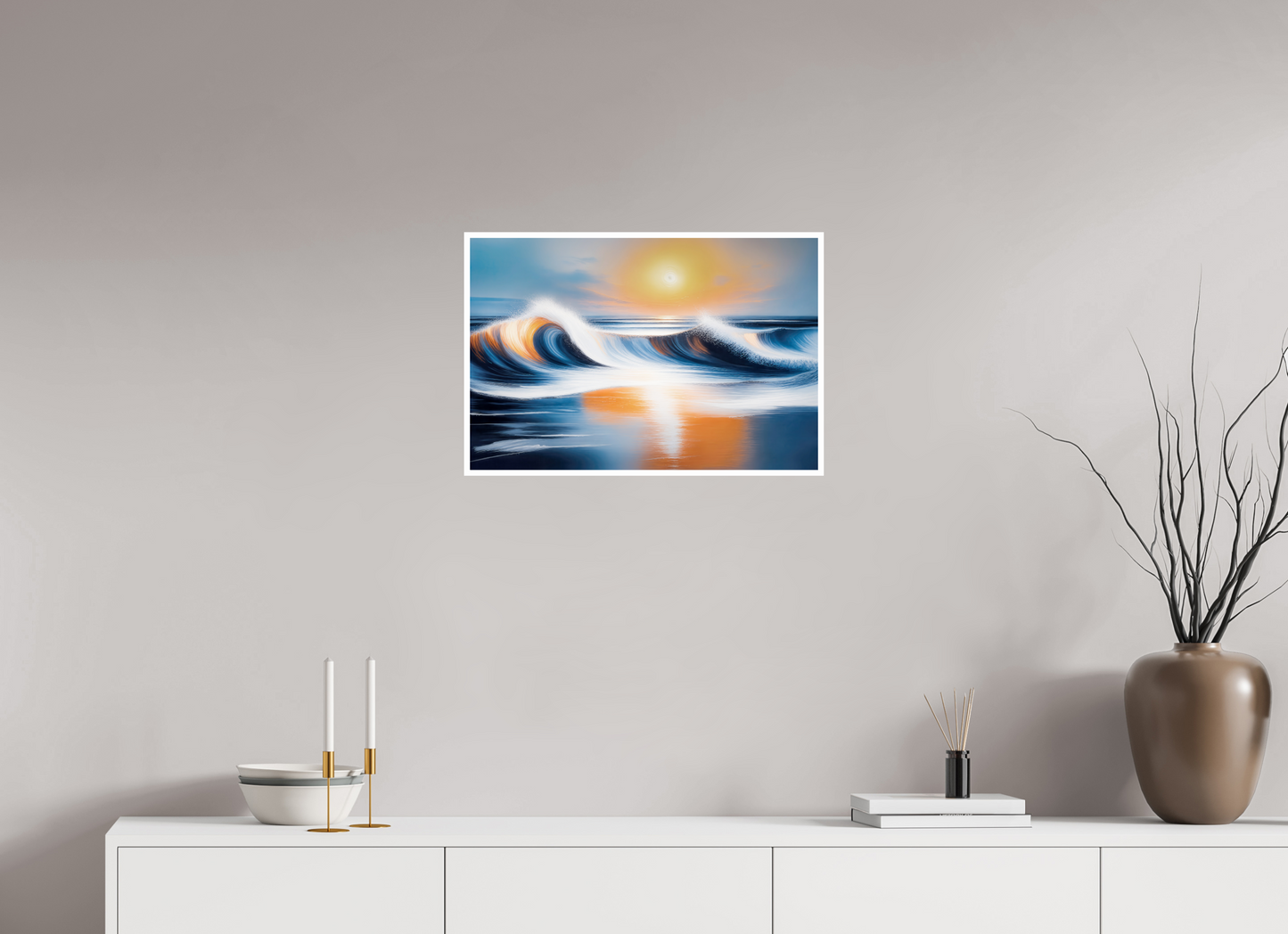60 x 40 cm, Fine Art Print Hahnemühle Baryta Dialog der Wellen