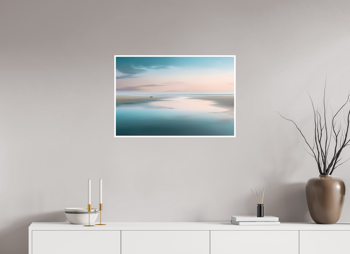 75 x 50 cm, Fine Art Print Hahnemühle Baryta Menschen im Wattenmeer-01—Wandkunst, Fine Art Print, Leinwand, Acryldruck, Alu-Dibond