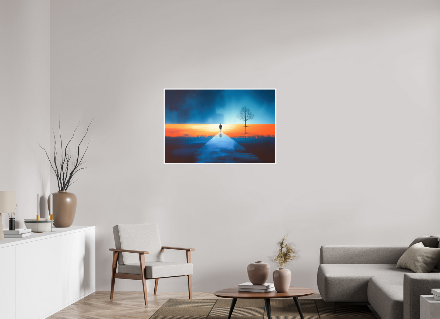 105 x 70 cm, Fine Art Print Hahnemühle Baryta Der Pfad ins Zwischenlicht