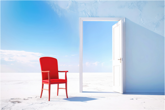 Main image Blick durch die Tür surreal-02