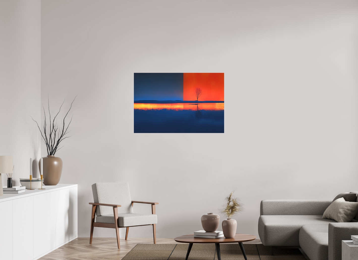 105 x 70 cm, Fine Art Pigmentdruck hinter Acrylglas Grenze des Lichts