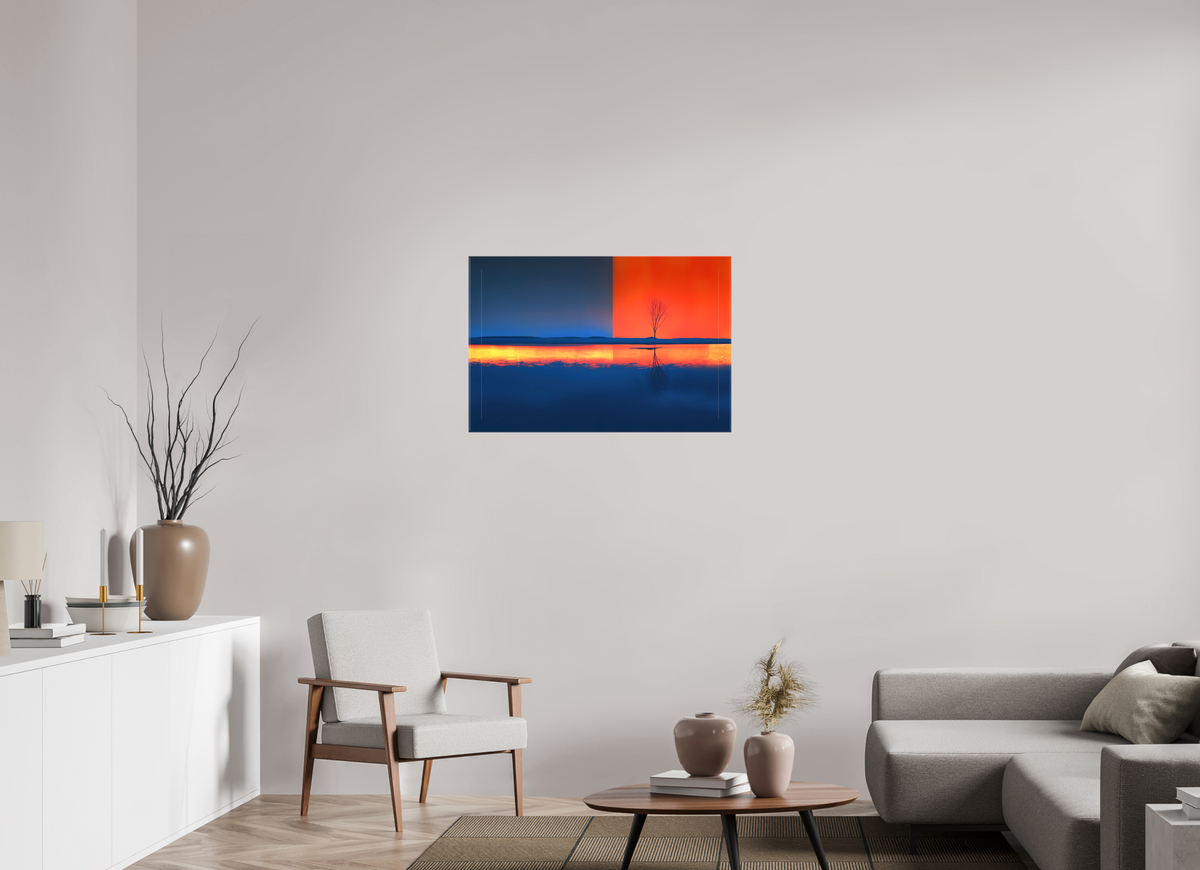 90 x 60 cm, Leinwand glänzend Grenze des Lichts—Wandkunst, Fine Art Print, Leinwand, Acryldruck, Alu-Dibond