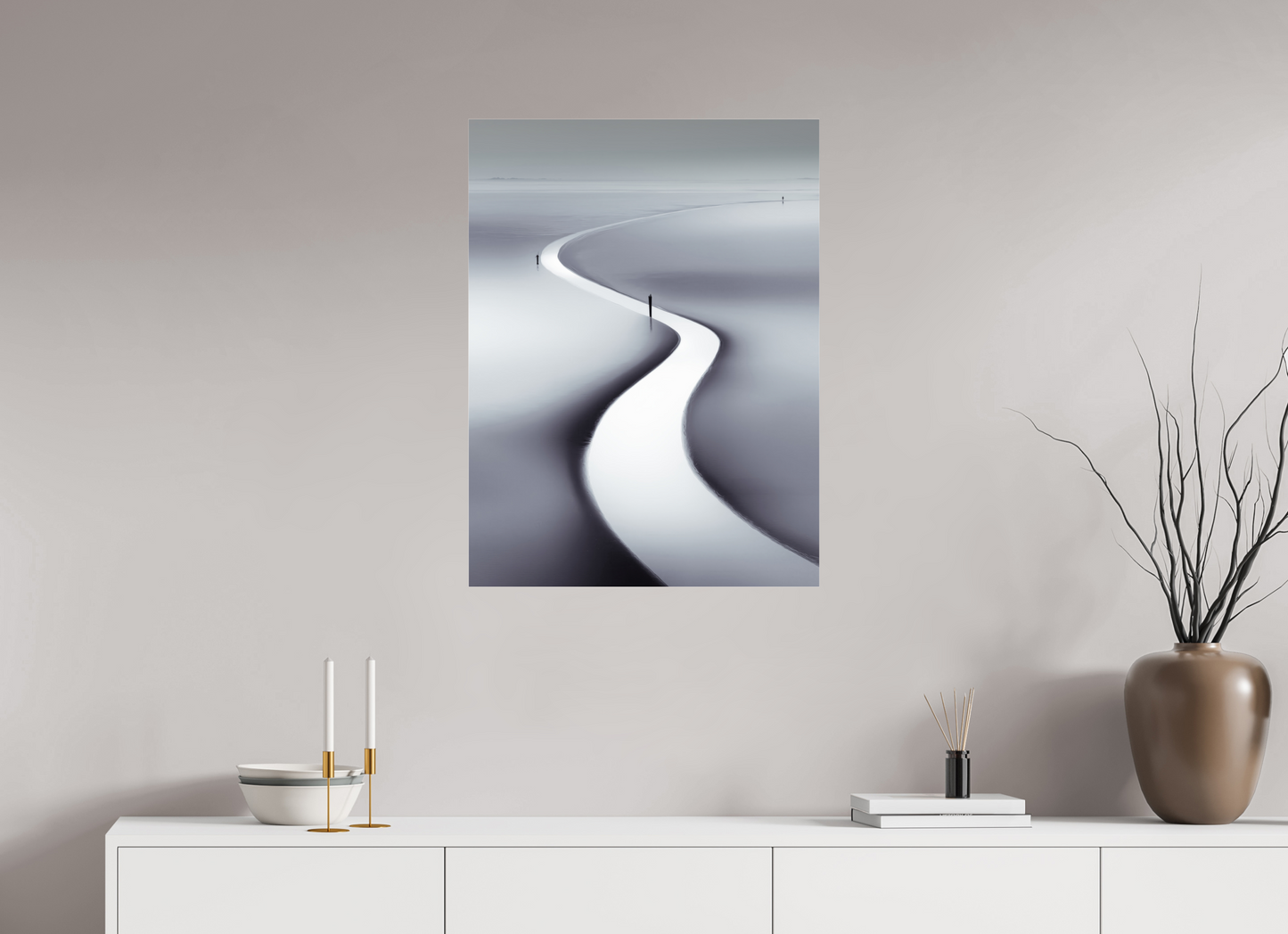 60 x 80 cm, Acrylglas glänzend standard Wattenmeer-103