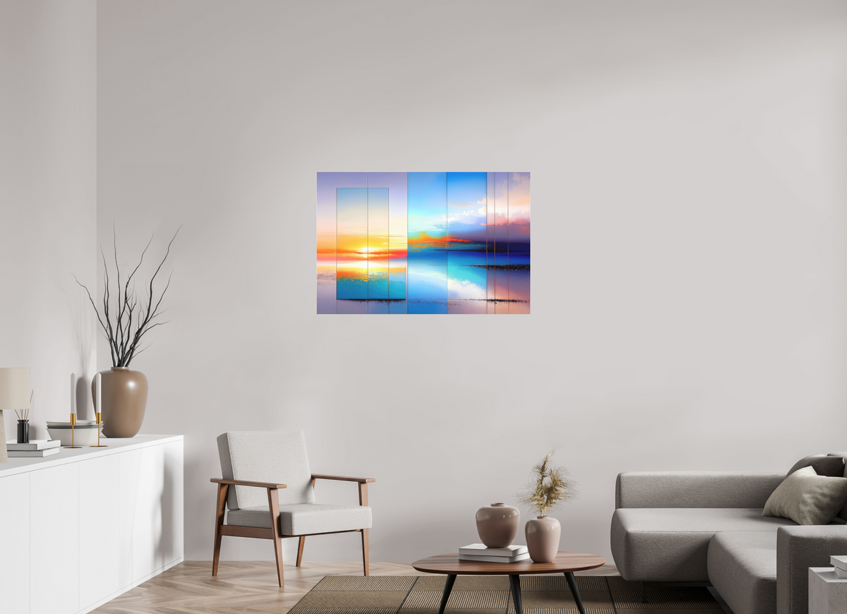 105 x 70 cm, Fine Art Pigmentdruck hinter Acrylglas Fenster zum Meer-01—Wandkunst, Fine Art Print, Leinwand, Acryldruck, Alu-Dibond