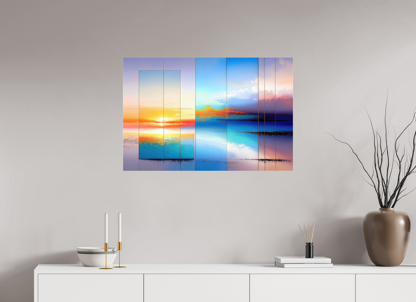 90 x 60 cm, Acrylglas glänzend standard Fenster zum Meer-01