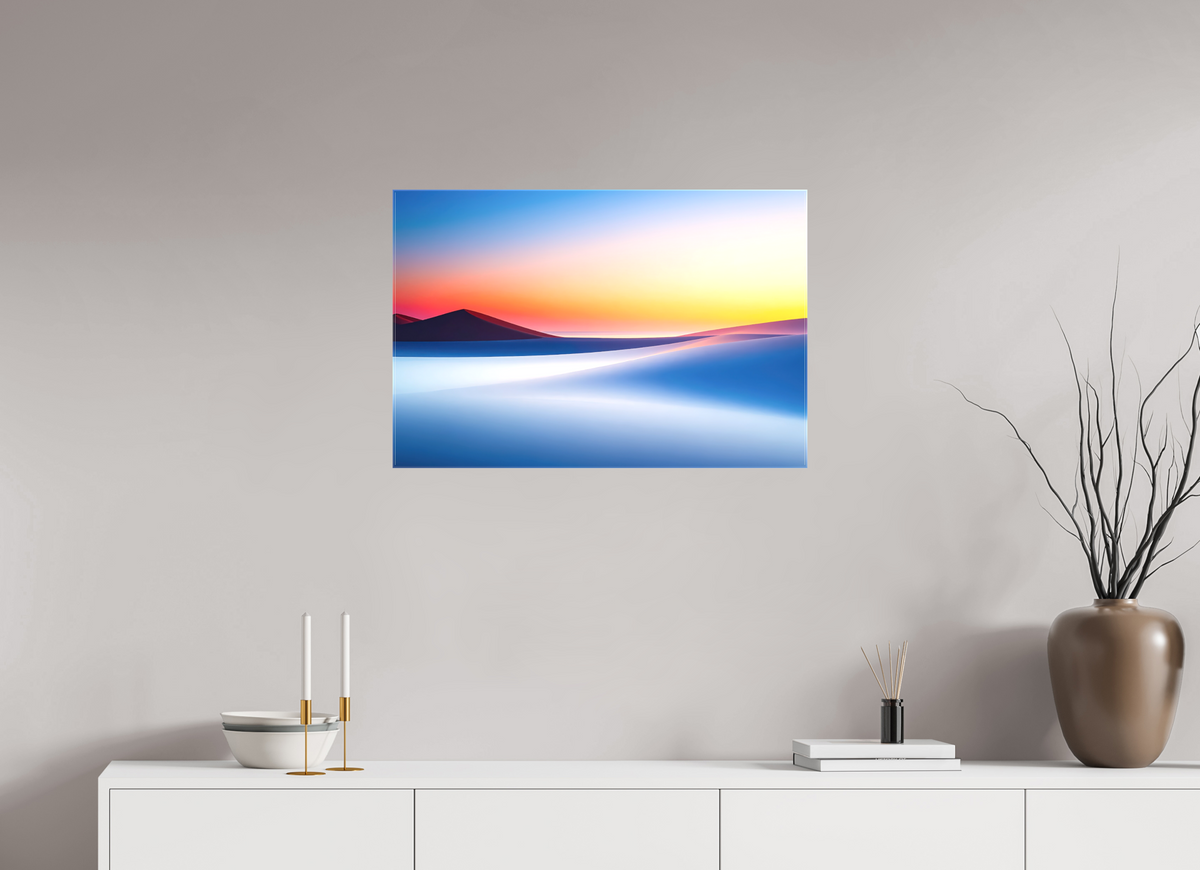 75 x 50 cm, Leinwand glänzend Die Stille der Dünen-02—Wandkunst, Fine Art Print, Leinwand, Acryldruck, Alu-Dibond