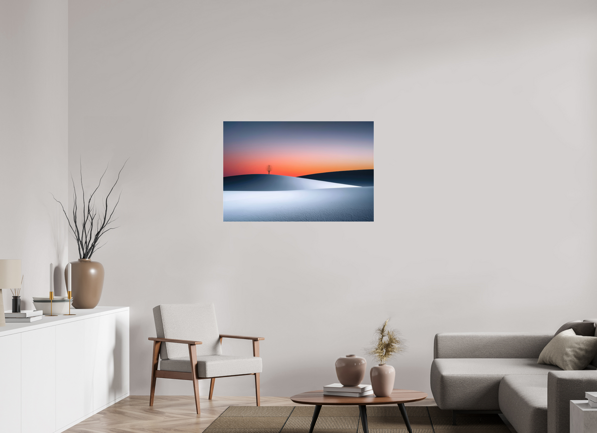 105 x 70 cm, Acrylglas glänzend standard Kälte und Glut—Wandkunst, Fine Art Print, Leinwand, Acryldruck, Alu-Dibond