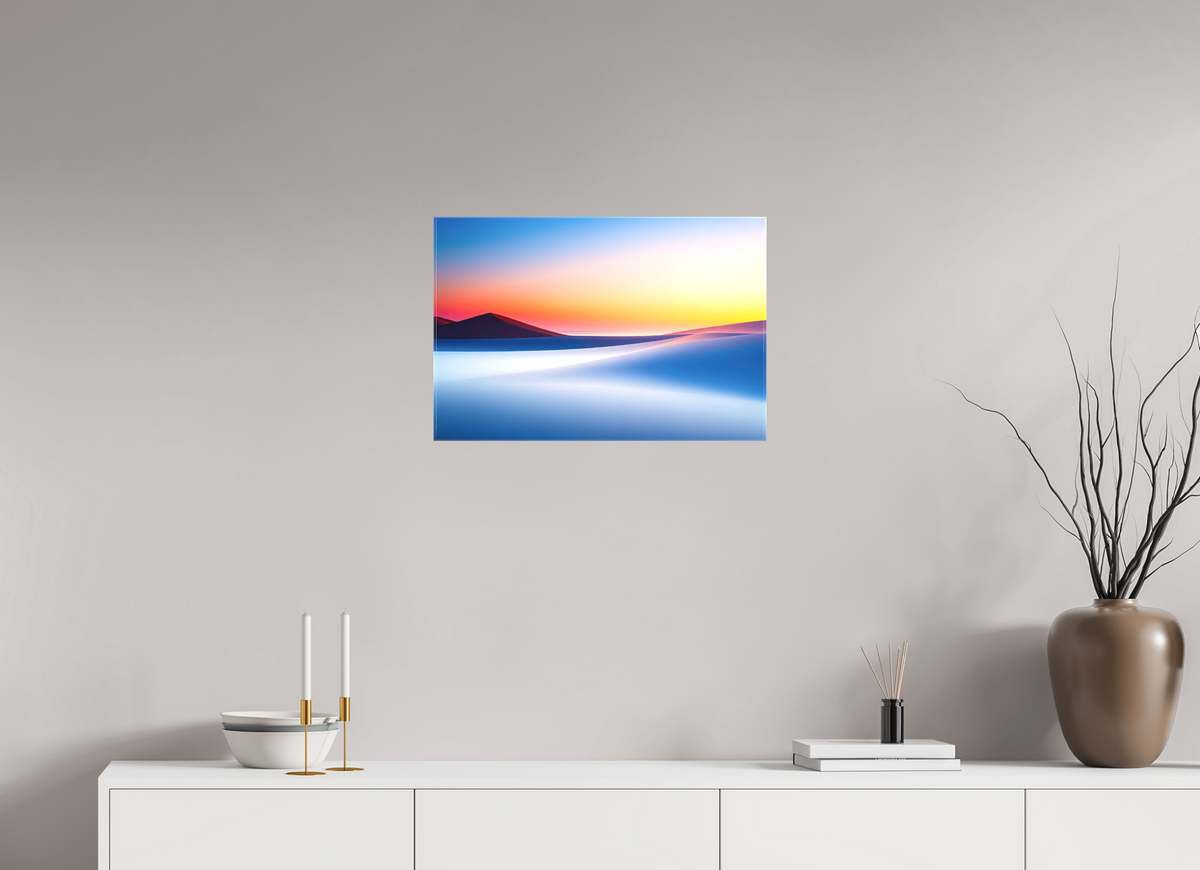 60 x 40 cm, Leinwand glänzend Die Stille der Dünen-02—Wandkunst, Fine Art Print, Leinwand, Acryldruck, Alu-Dibond