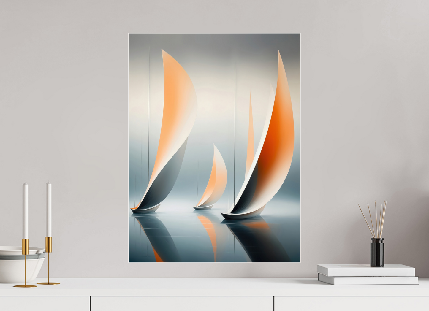 45 x 60 cm, Acrylglas glänzend standard Drei im Licht