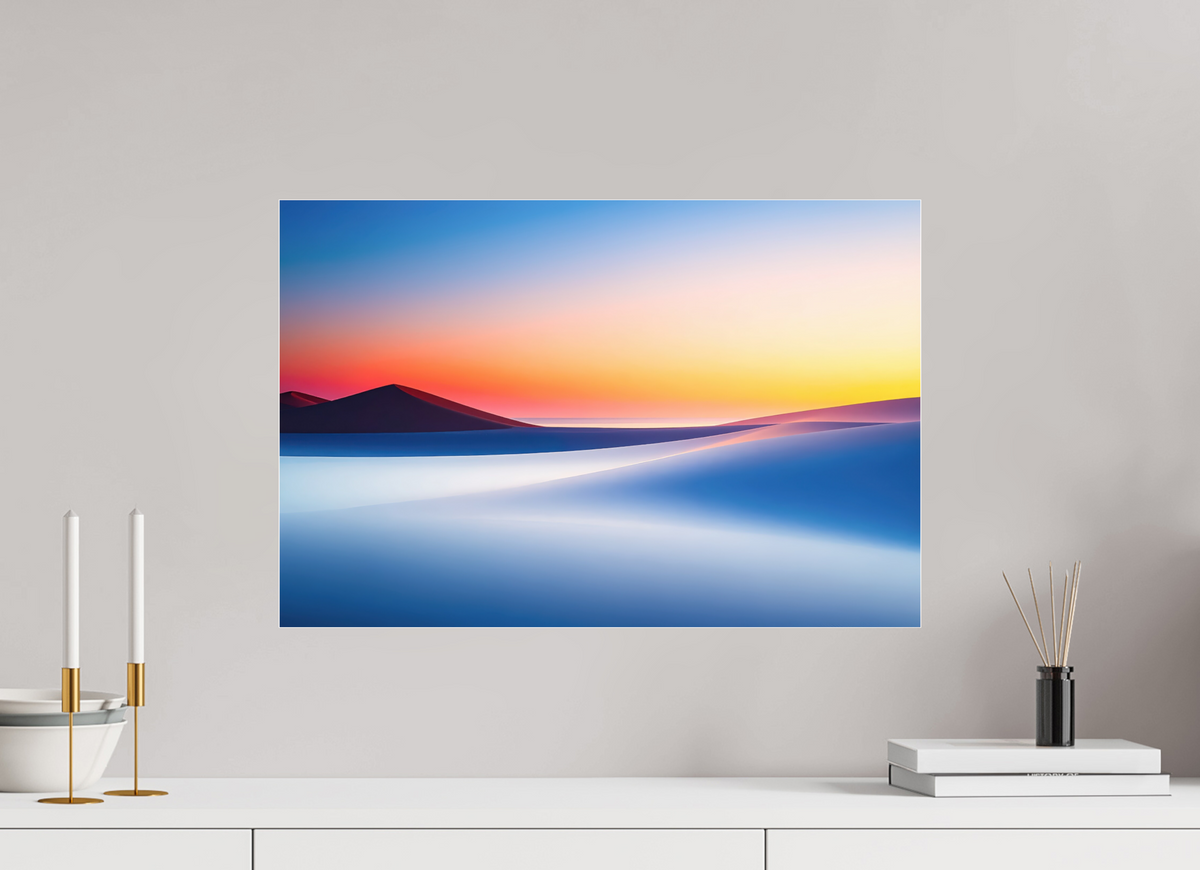 60 x 40 cm, Acrylglas glänzend standard Die Stille der Dünen-02—Wandkunst, Fine Art Print, Leinwand, Acryldruck, Alu-Dibond