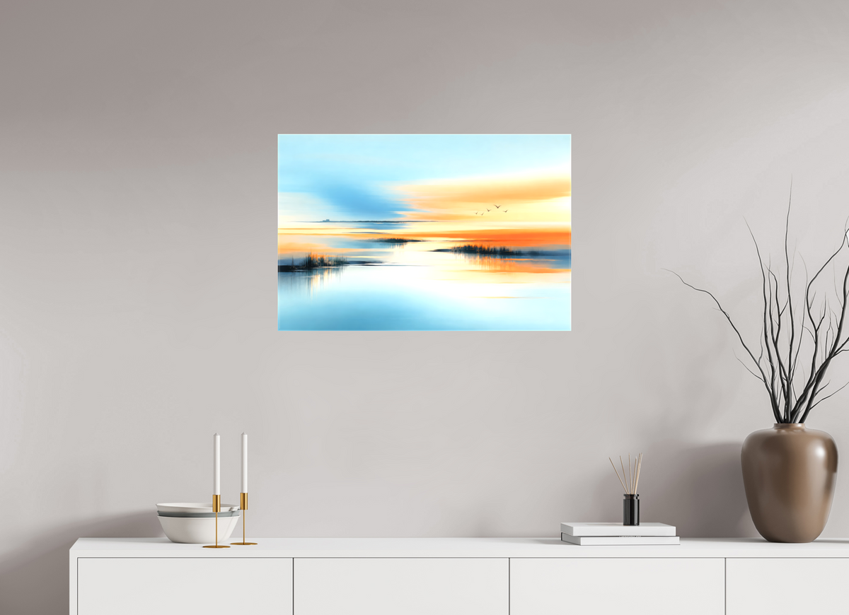 75 x 50 cm, Leinwand glänzend Wenn das Licht verweilt