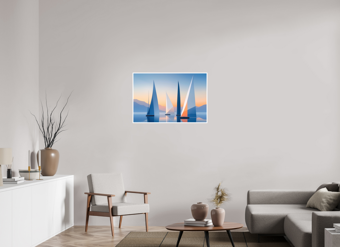 90 x 60 cm, Fine Art Print Hahnemühle Baryta Segel der Stille