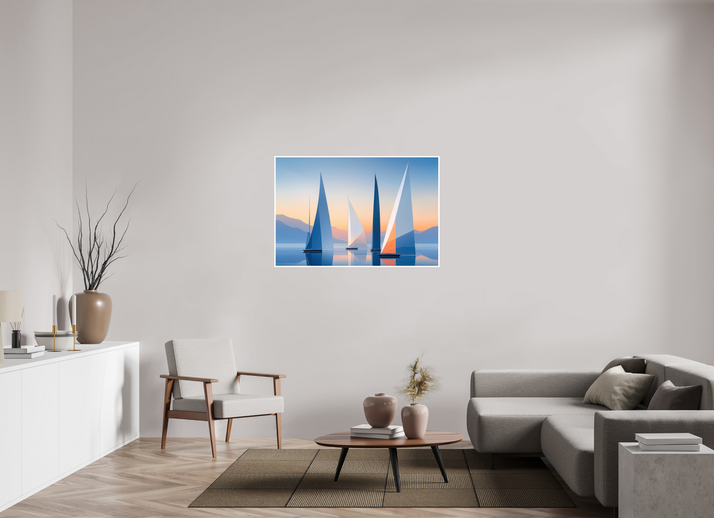 120 x 80 cm, Fine Art Print Hahnemühle Baryta Segel der Stille