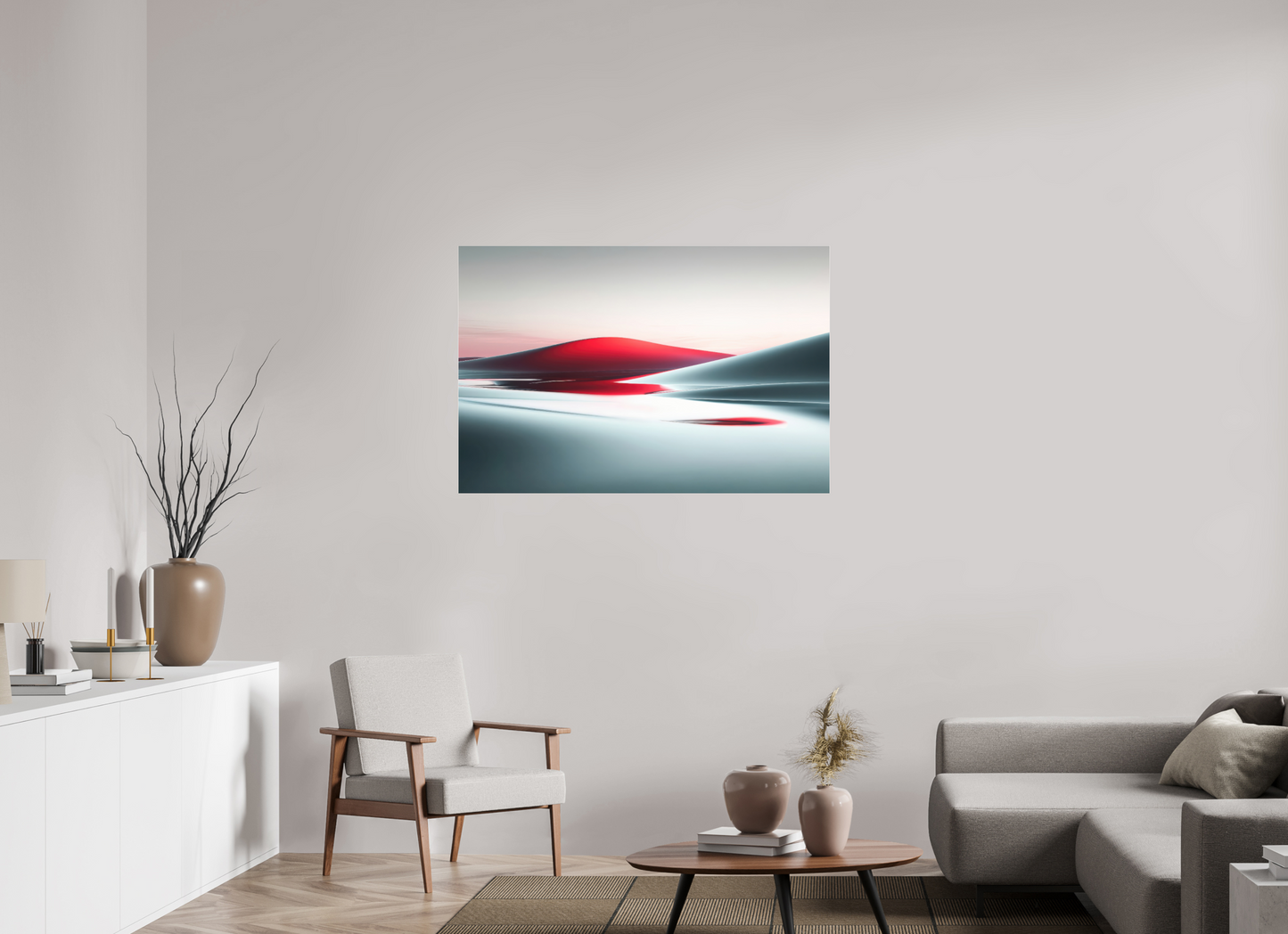 120 x 80 cm, Fine Art Pigmentdruck hinter Acrylglas Die Stille der Dünen-06—Wandkunst, Fine Art Print, Leinwand, Acryldruck, Alu-Dibond