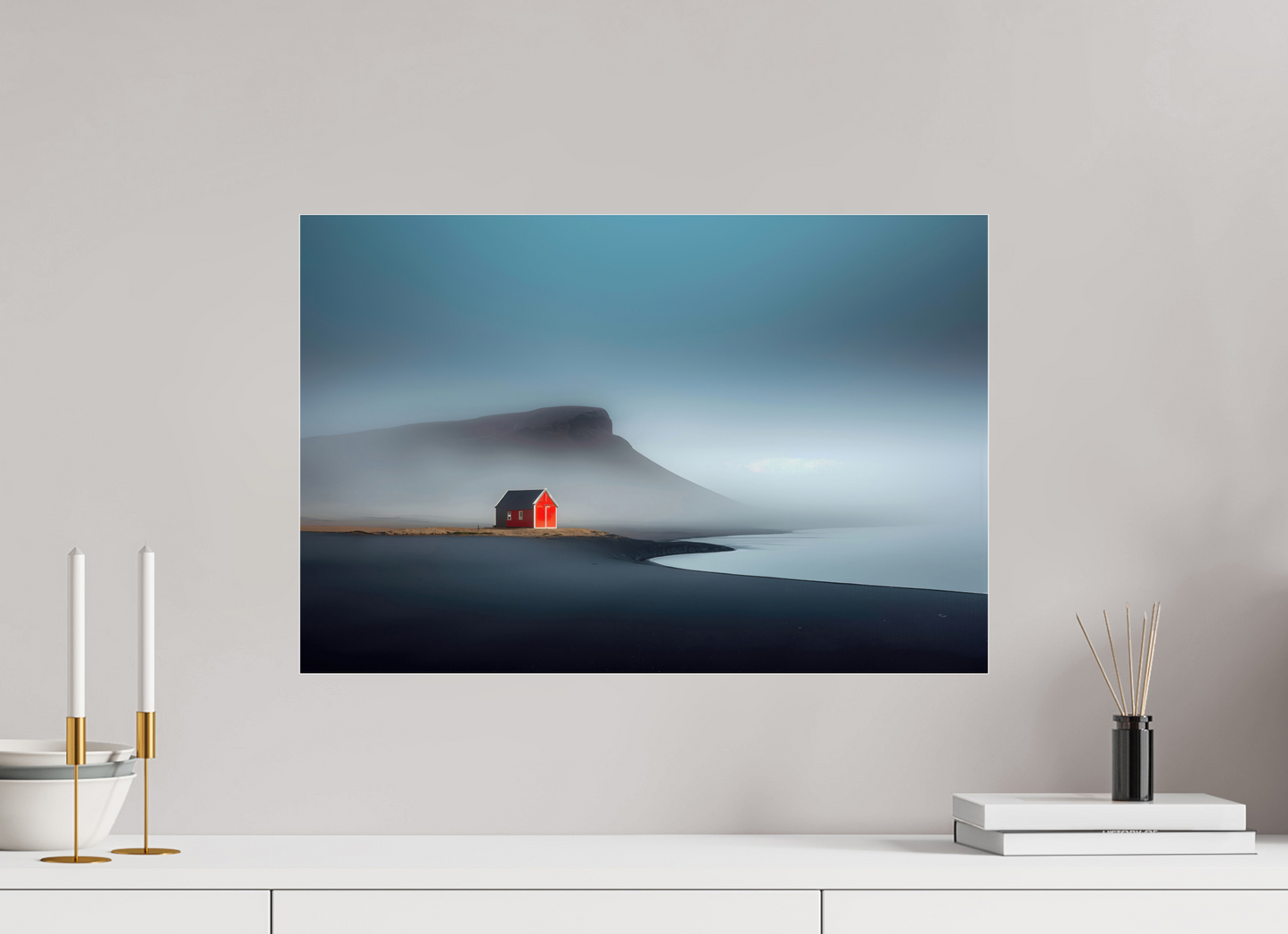 60 x 40 cm, Acrylglas glänzend standard Haus am Meer-01