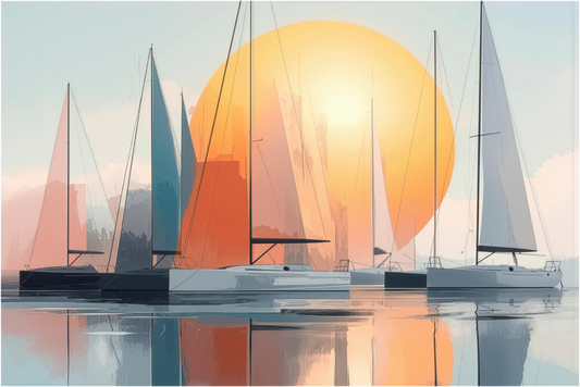 Main image Segelboot-Kunst - Zwischen Horizont und Geometrie-01