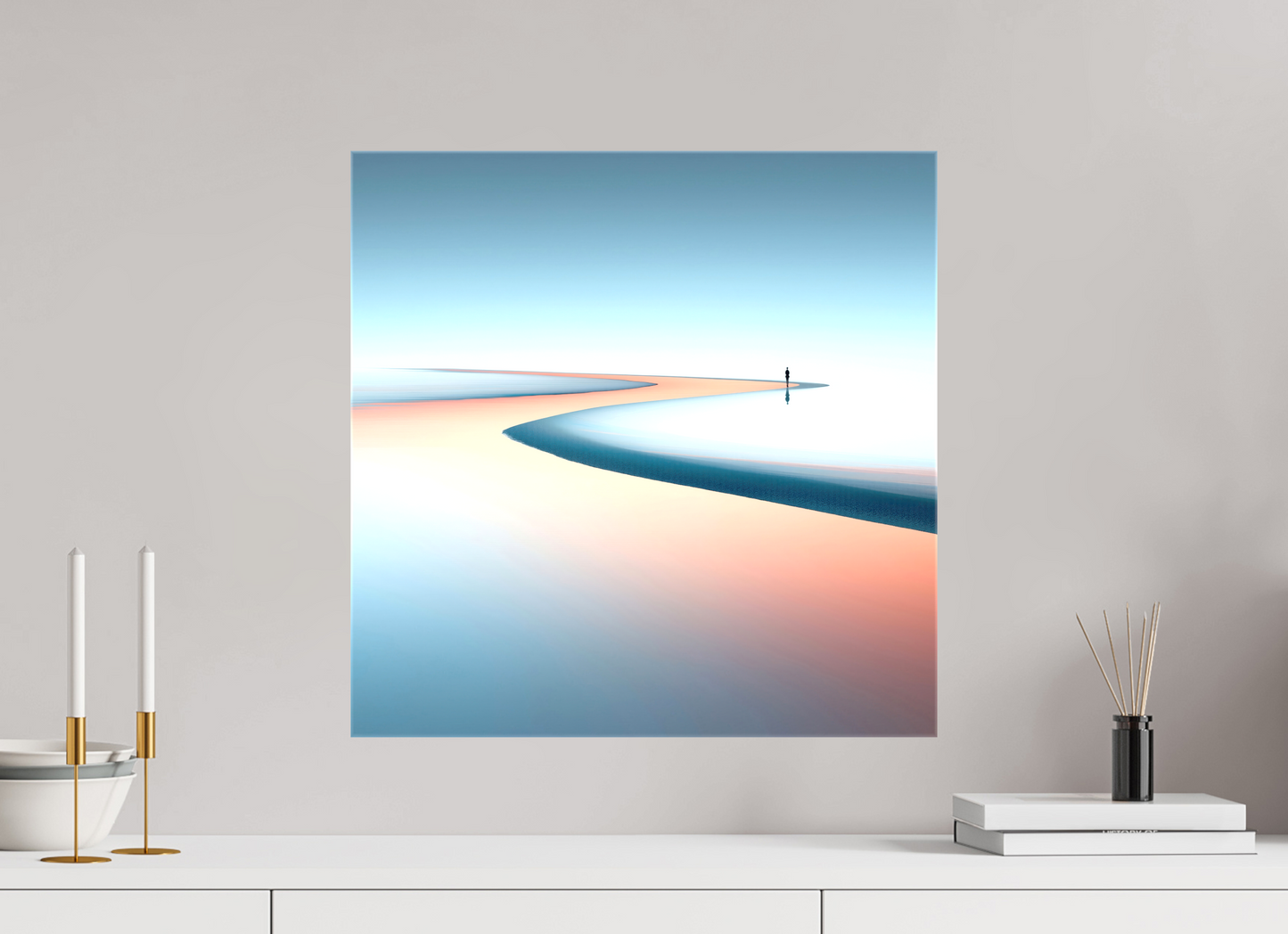 50 x 50 cm, Leinwand glänzend Am Rand der Unendlichkeit