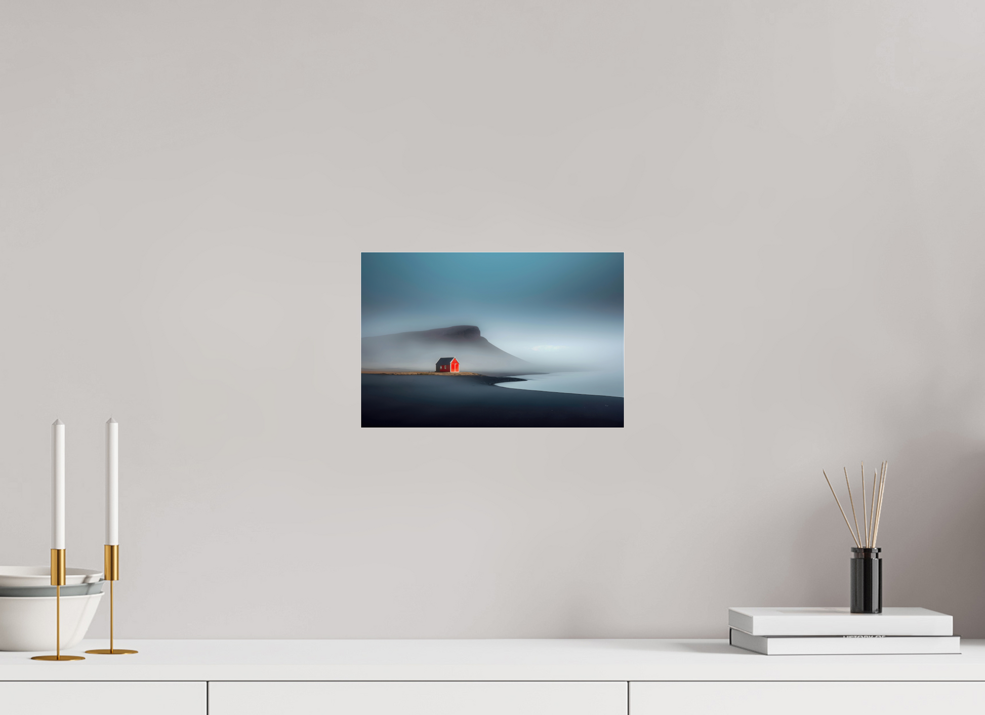 30 x 20 cm, Acrylglas glänzend standard Haus am Meer-01