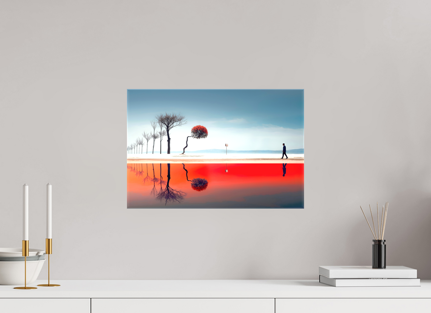 45 x 30 cm, Leinwand glänzend Der Weg durch den Traumraum