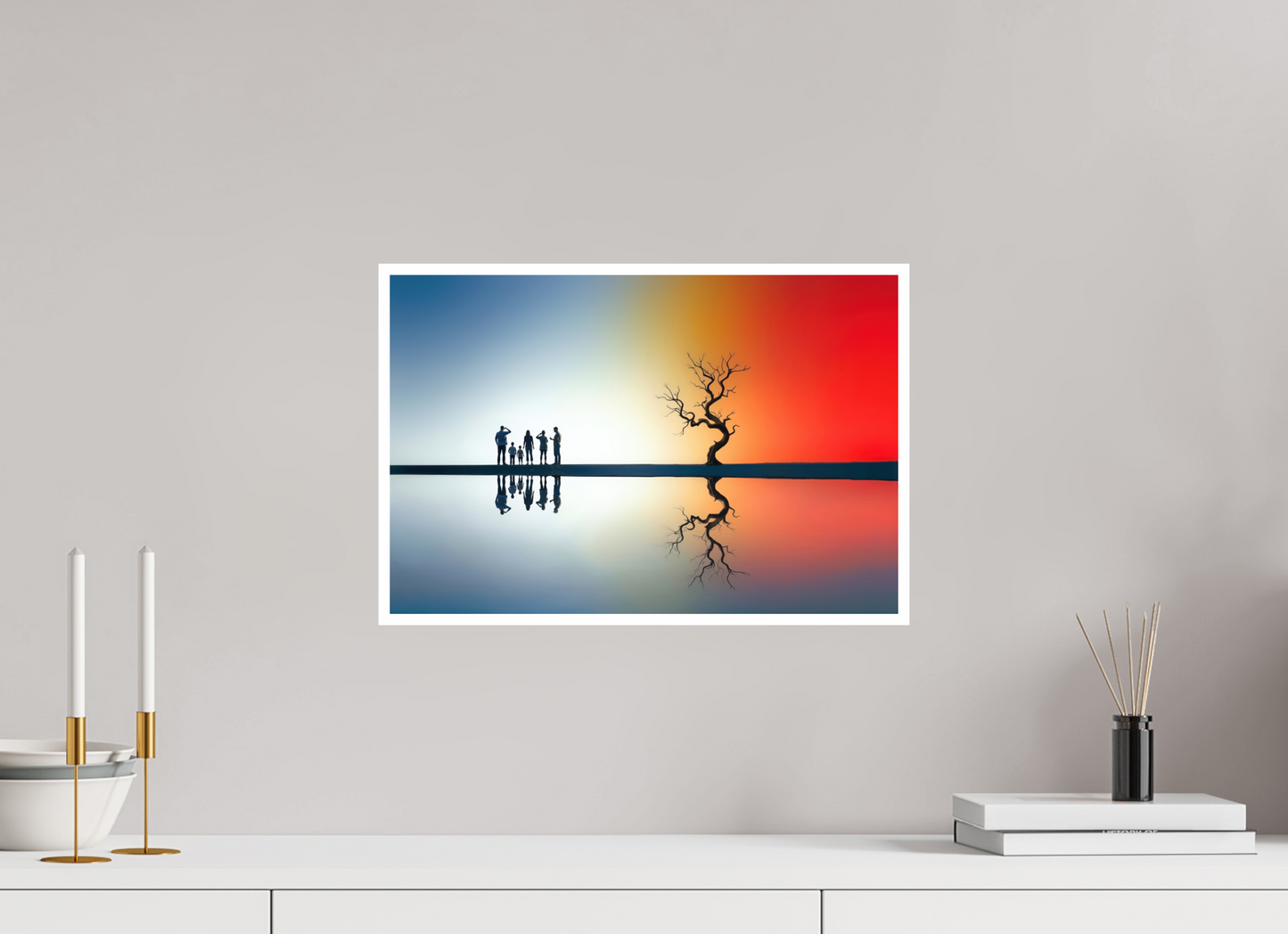 45 x 30 cm, Fine Art Print Hahnemühle Baryta Begegnung am stillen Meer