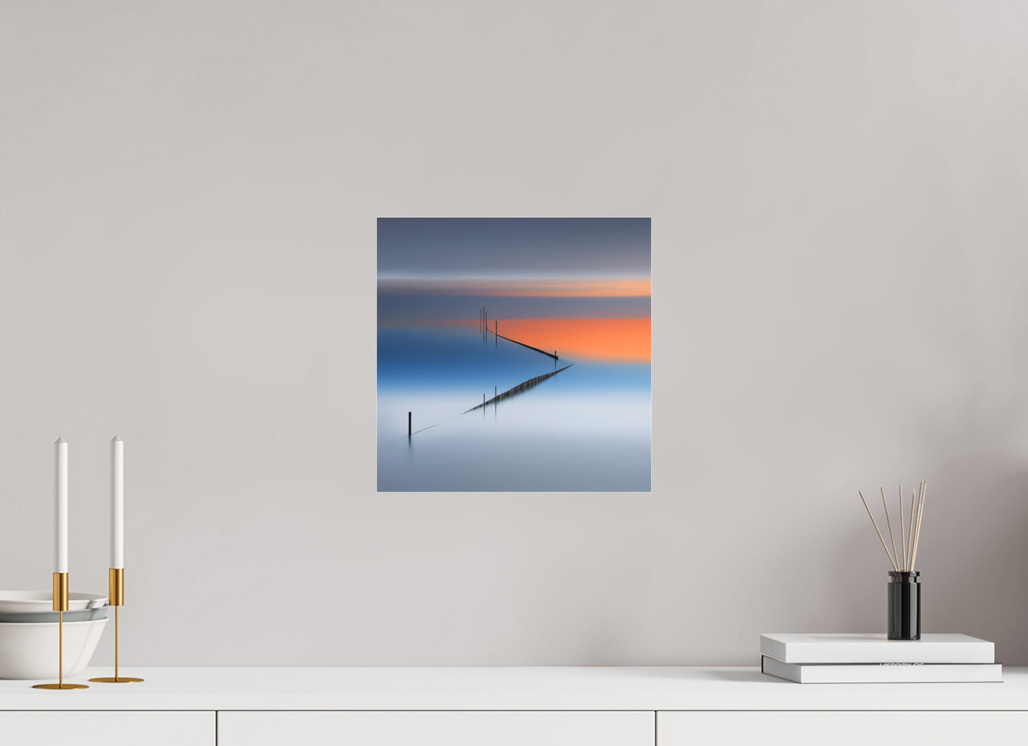 30 x 30 cm, Fine Art Pigmentdruck hinter Acrylglas Stille Linien