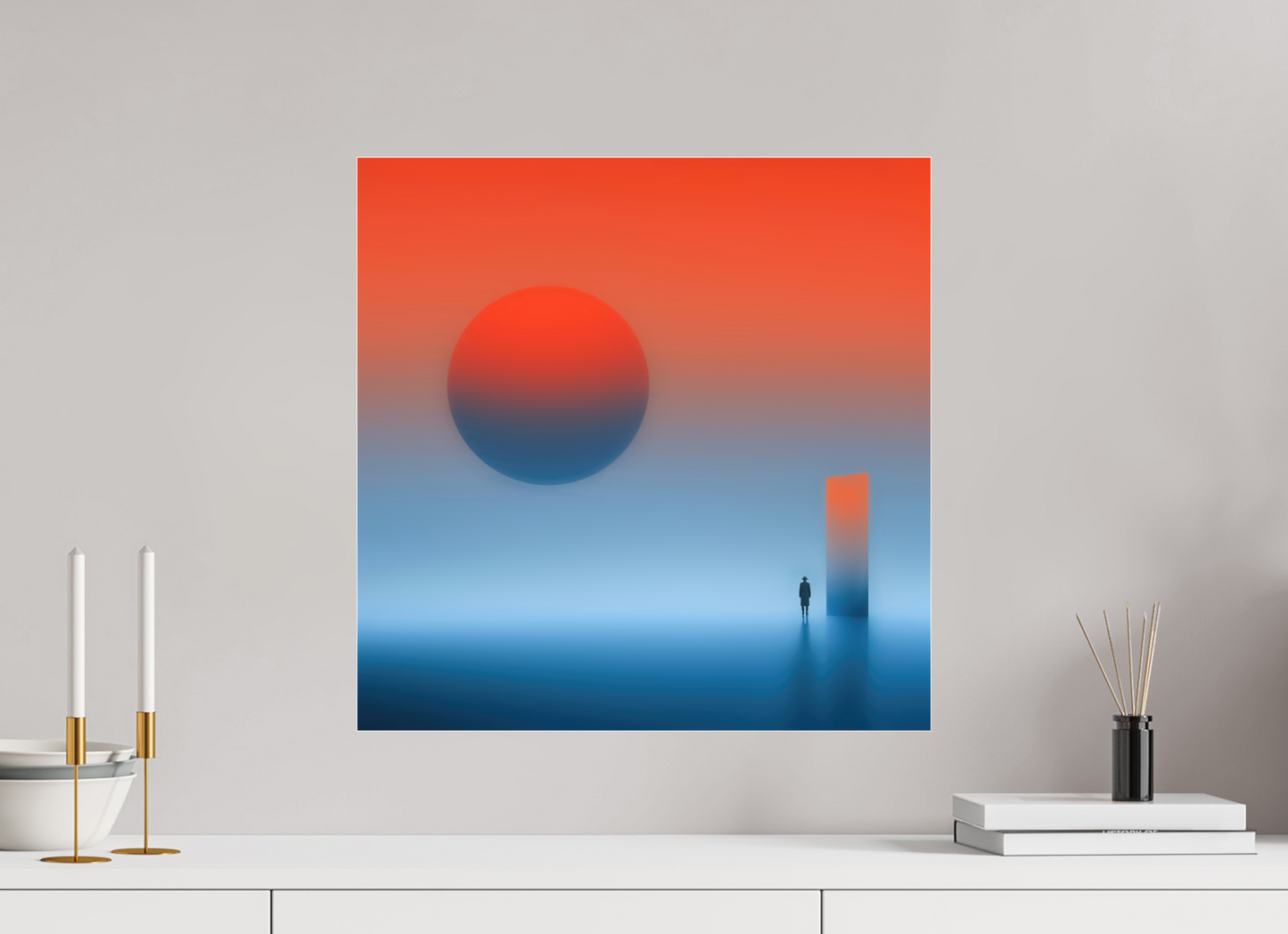 50 x 50 cm, Acrylglas glänzend standard Passage ins Abendrot