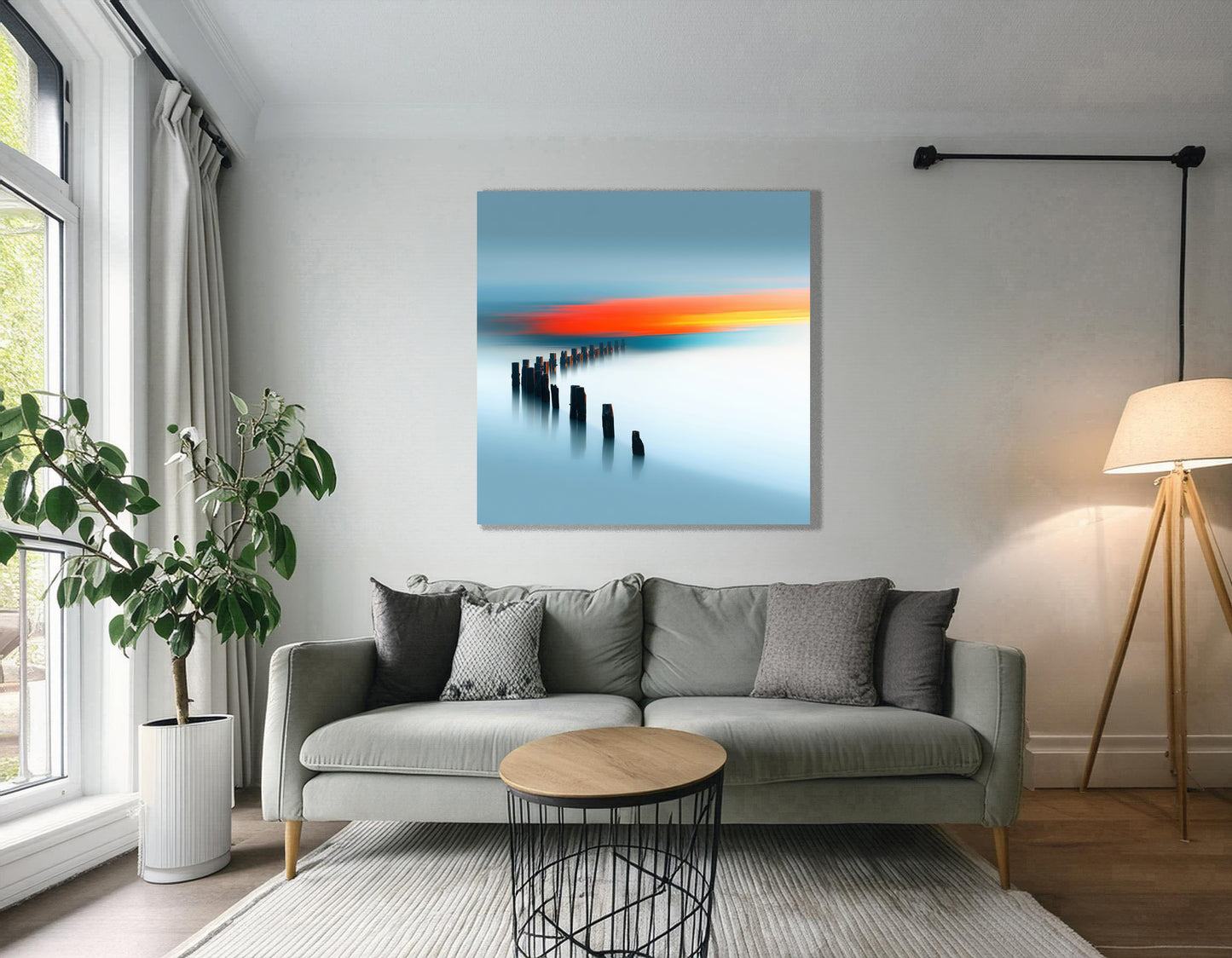 Pfad ins Licht—Wandkunst, Fine Art Print, Leinwand, Acryldruck, Alu-Dibond