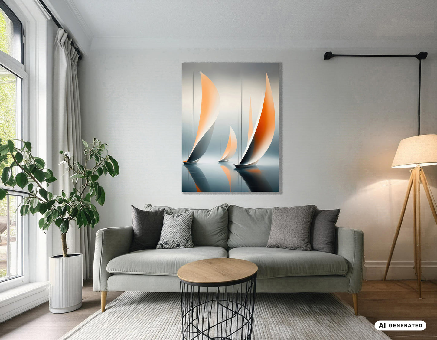 Drei im Licht—Wandkunst, Fine Art Print, Leinwand, Acryldruck