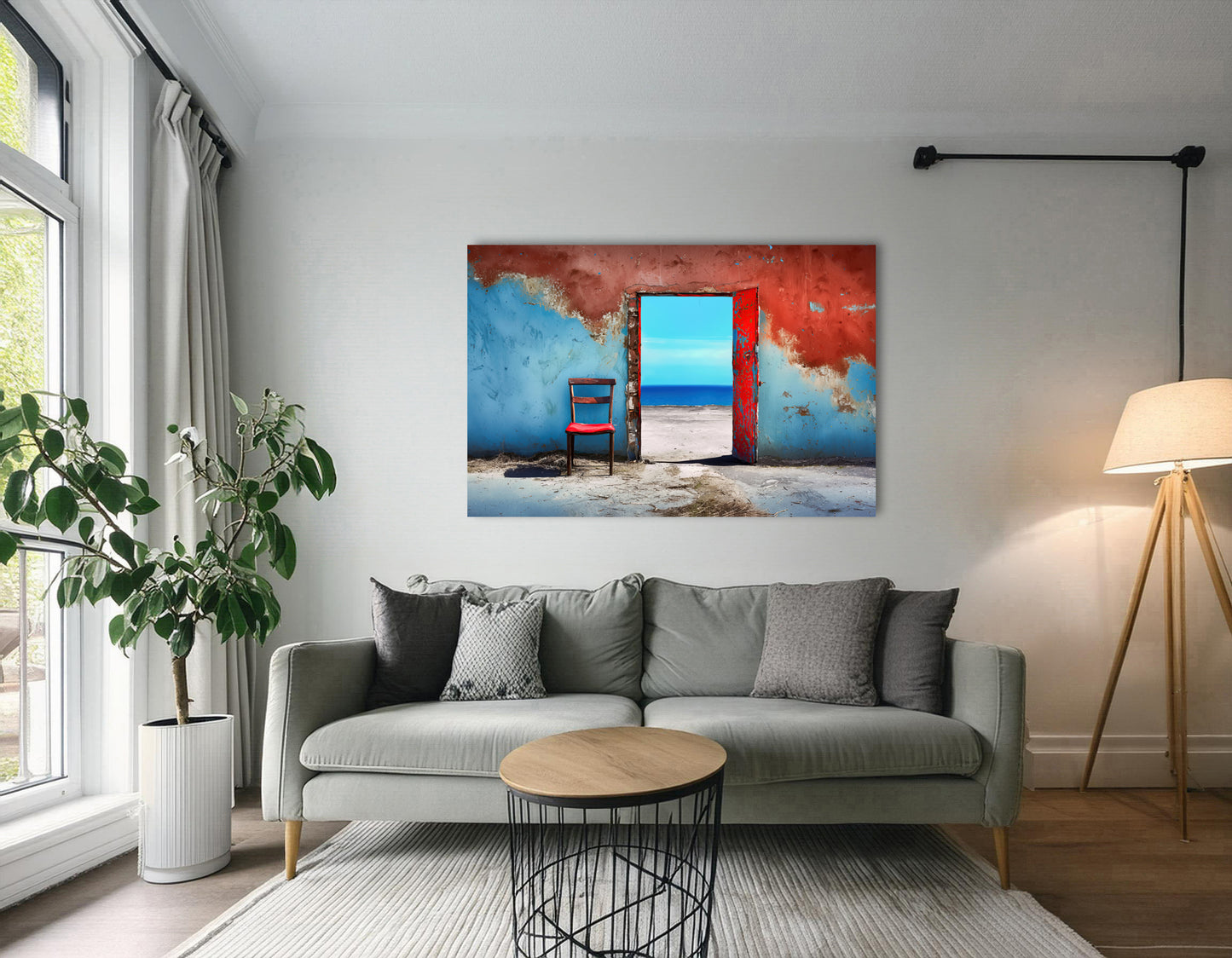 Meeresblick-03—Wandkunst, Fine Art Print, Leinwand, Acryldruck