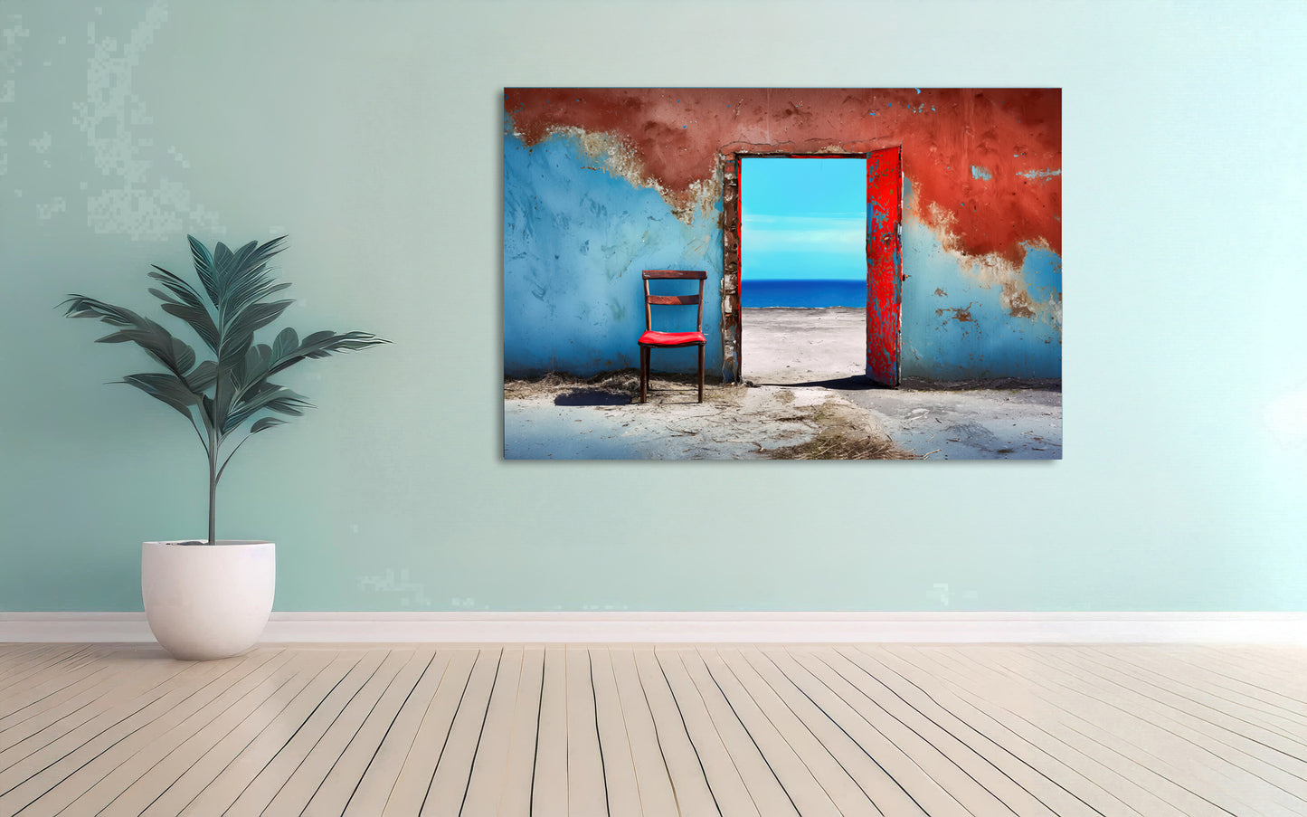 Meeresblick-03—Wandkunst, Fine Art Print, Leinwand, Acryldruck